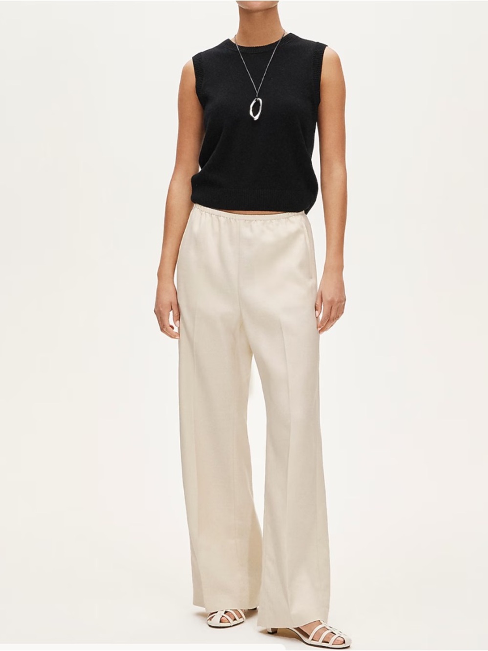 J crew sandy hay Cosmo pant in Gramercy linen blend